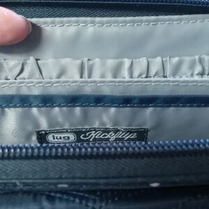 Lug Blue and White Wallet Crossbody